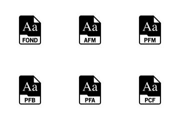 Font File Format Icon Pack