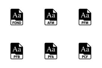 Font File Format Icon Pack