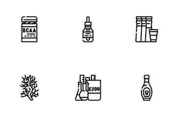 Food Additives Formula Icon Pack