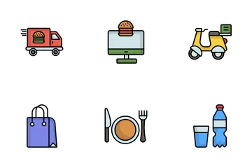Food And Delivery Icon Pack