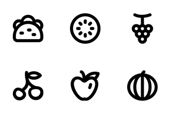 Food And Drinks Line Icons  Icon Pack