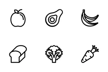 Food And Fruit Icon Pack