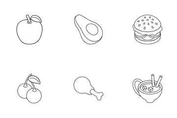 Food And Fruit Icon Pack