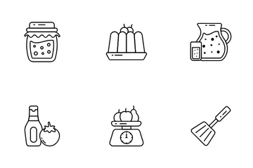 Food And Fruits Icon Pack