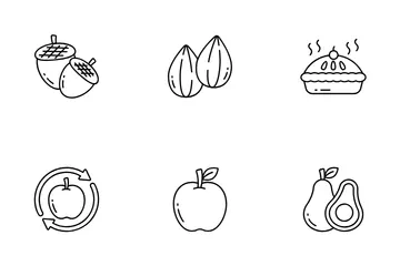 Food And Fruits Icon Pack