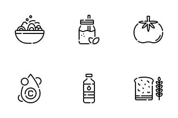 Food And Nutrition Day Icon Pack