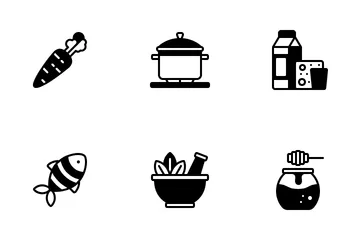 Food And Nutrition Day Icon Pack