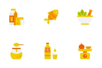 Food And Nutrition Day Icon Pack