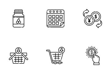 Food And Shopping Icon Pack