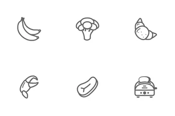 Food Beverage And Kitchen Icon Pack