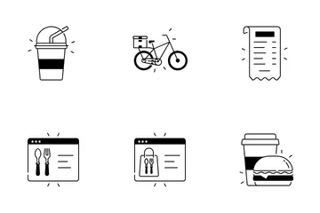 Food Delivery Icon Pack