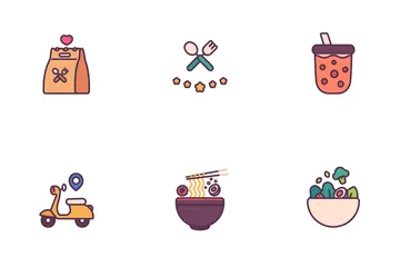 Food Delivery Icon Pack