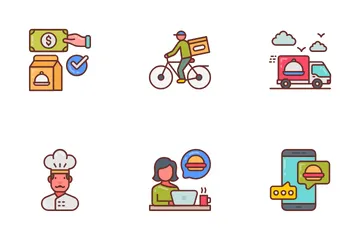 Food Delivery Icon Pack