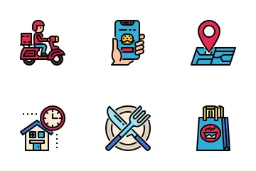 Food Delivery Icon Pack