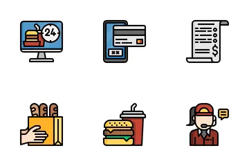 Food Delivery Icon Pack