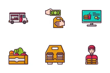 Food Delivery Icon Pack