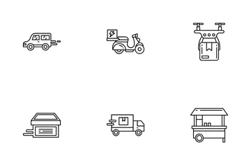 Food Delivery Icon Pack