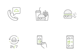 Food Delivery Icon Pack