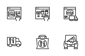 Food Delivery Icon Pack