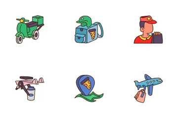 Food Delivery Icon Pack