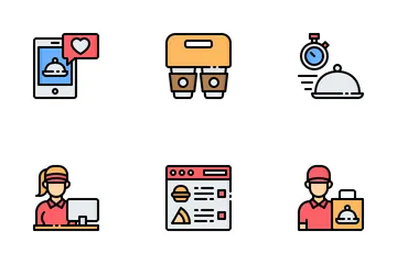 Food Delivery Icon Pack