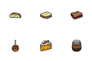 Food Dessert Snack Menu Icon Pack