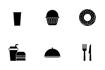Food Drink And Restaurant Icon Pack