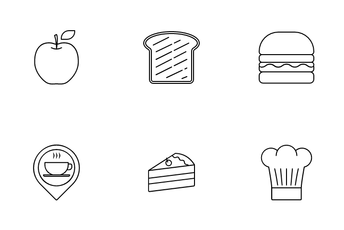Food Drink And Restaurant Icon Pack