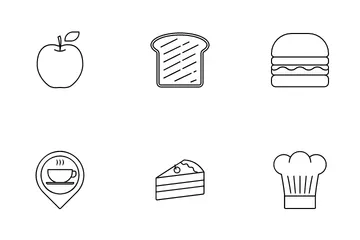 Food Drink And Restaurant Icon Pack