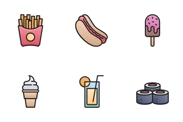 Food & Drink Colorfull Icon Pack