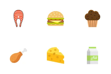 Food & Drink Flat Icons Icon Pack