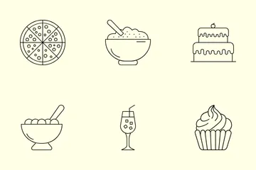 Food & Drink Line Icon Pack