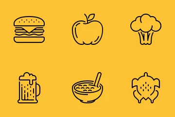 Food & Drink Outline Icon Pack