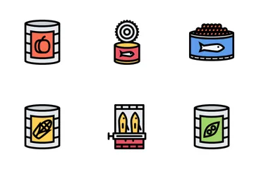 Food & Drinks Colored Icon Pack