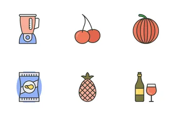 Food & Drinks Filled Outline Icon Pack