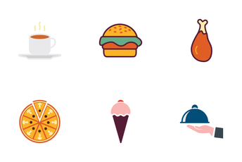 Food & Drinks Multicolor Icon Pack