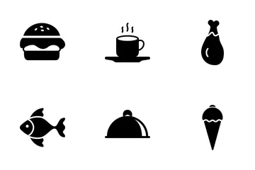 Food & Drinks Solid Icon Pack