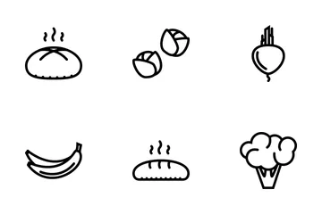 Food Outline Icon Pack