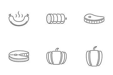 Food Outline Icon Pack