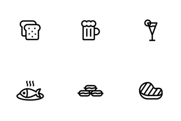 Food Outline Icon Pack