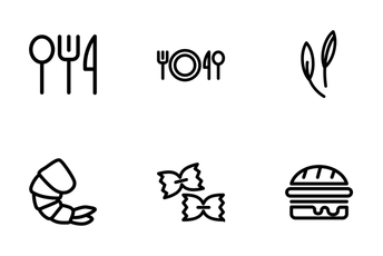 Food Outline Pack 1 Icon Pack