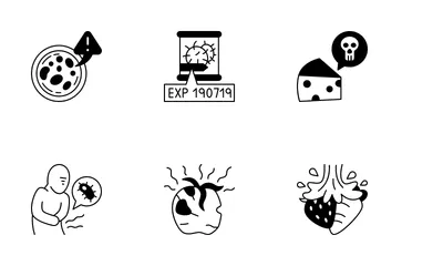 Food Poisoning Icon Pack