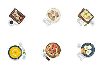 食べ物 - 盛り付け(パート2) アイコンパック
