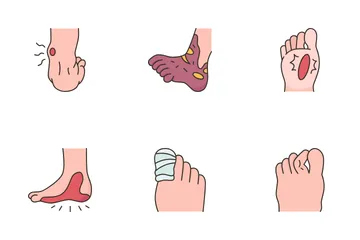 Foot Pain Icon Pack