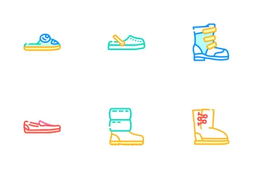 Footwear Fashionable And Luxury Icon Pack