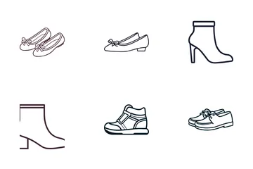 Footwear Shoes Icon Pack