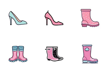 Footwear Shoes Icon Pack