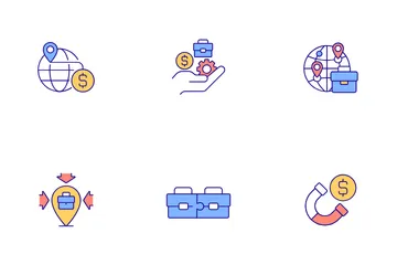 Foreign Direct Investment Icon Pack