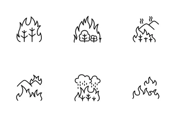 Forest Fire Icon Pack