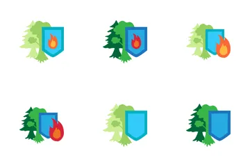 Forest Protection Day Icon Pack